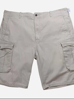 Levi's SMens Size 42 Carrier Cargo 6-Pocket Khaki Beige Big Tall Utility Shorts
